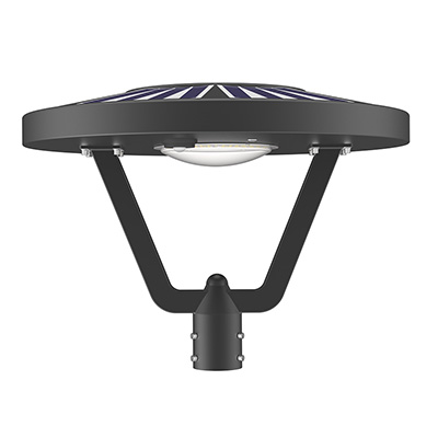 N00720   Solar powered greenway pillar headlights