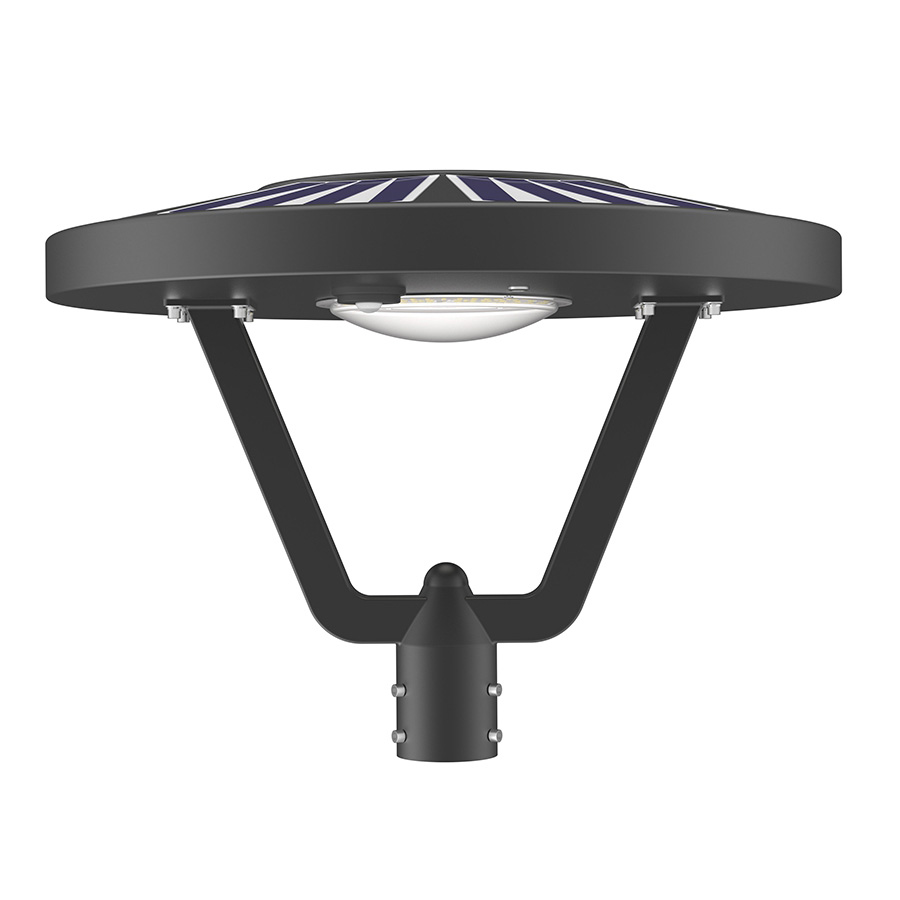 N00720   Solar powered greenway pillar headlights
